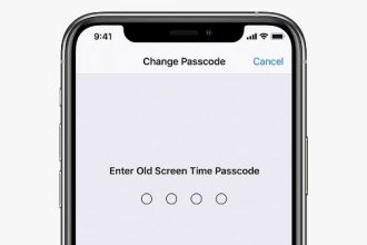 How to change screen time passcode on child's phone