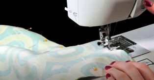 Start sewing from the middle