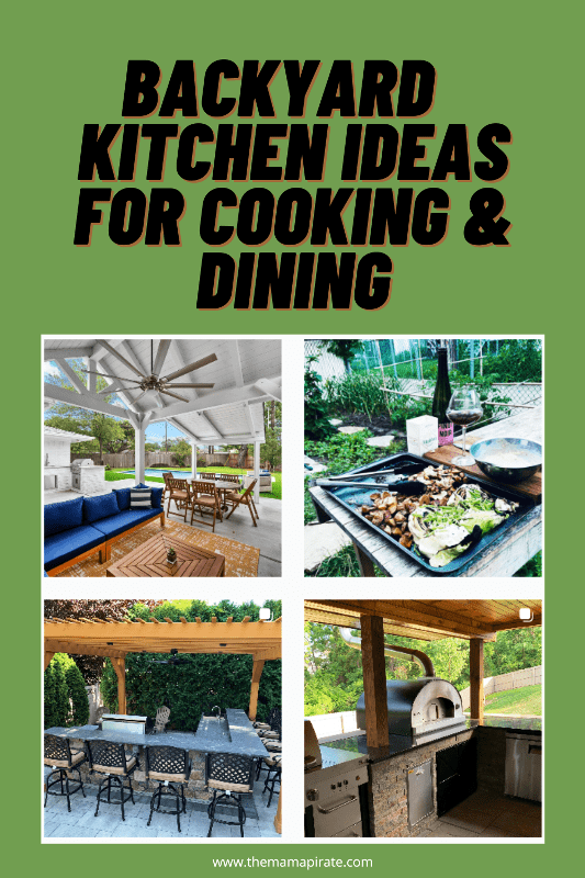 backyard covered outdoor kitchen ideas