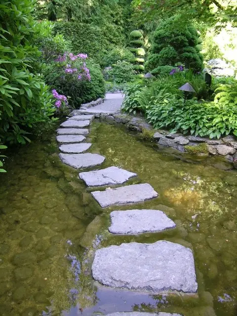 Garden Pathway with Stepping Stones