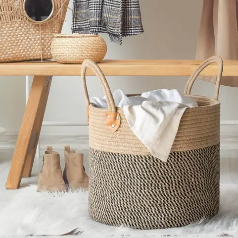 jute basket for shoe