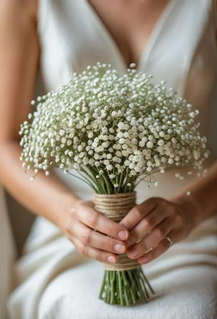 Baby's Breath Dried Flower Bouquet